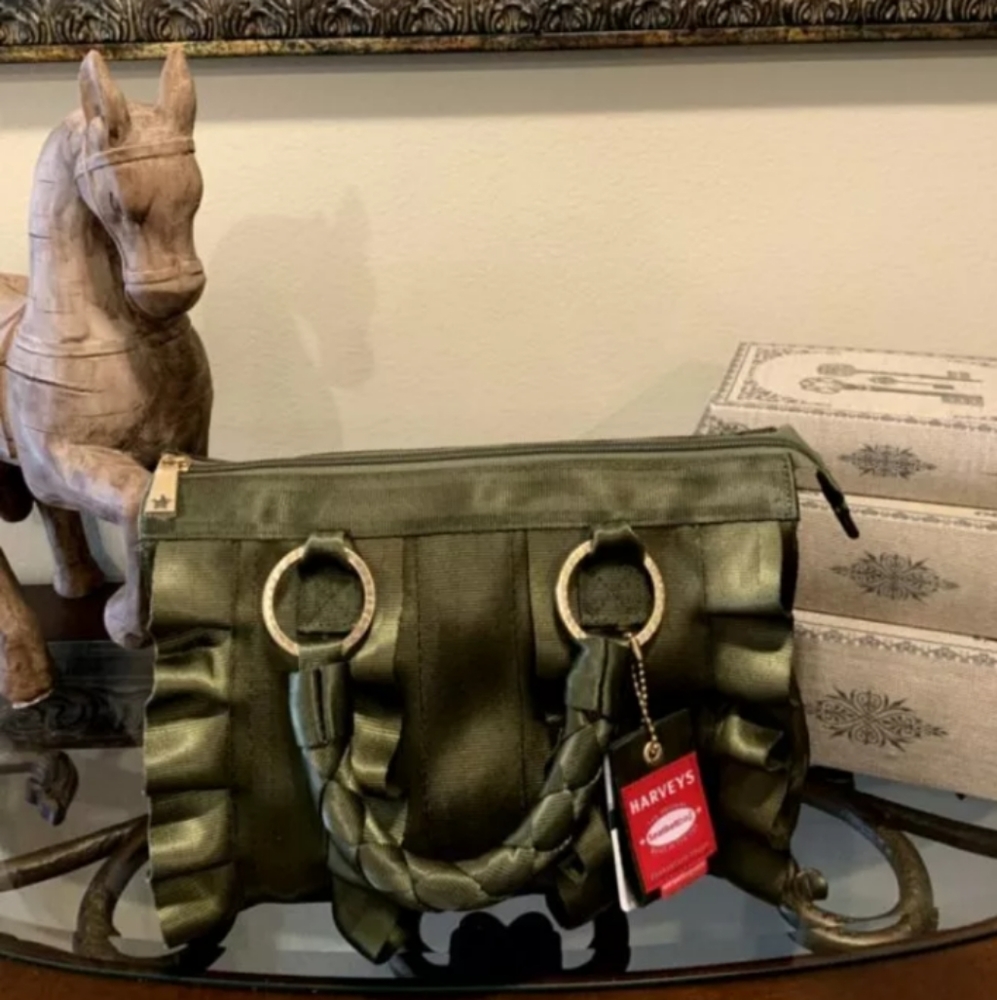 Harveys Seatbelt Lola Olive Green